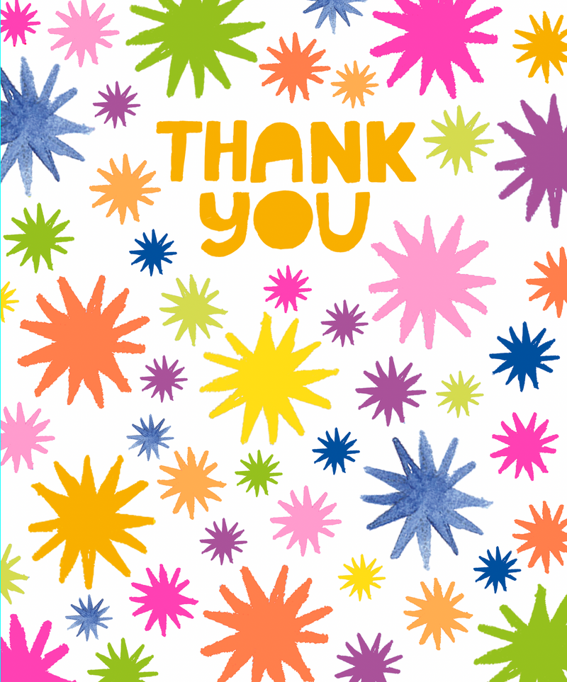 Paper Salad - Thank You Starbursts