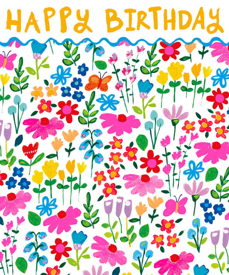 Paper Salad - Happy Birthday Ditsy Flowers