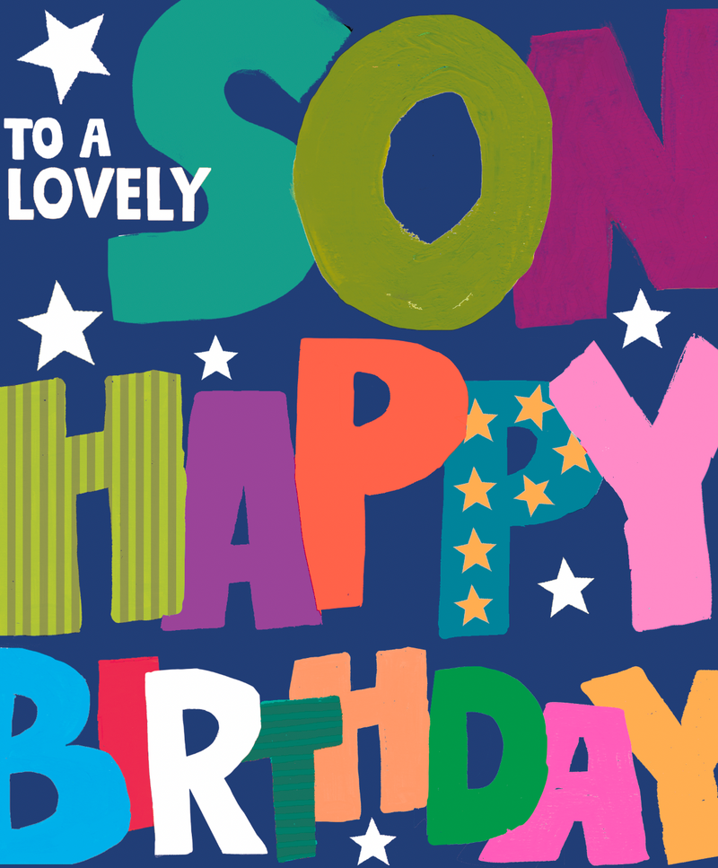 Paper Salad - To a Lovely Son Happy Birthday