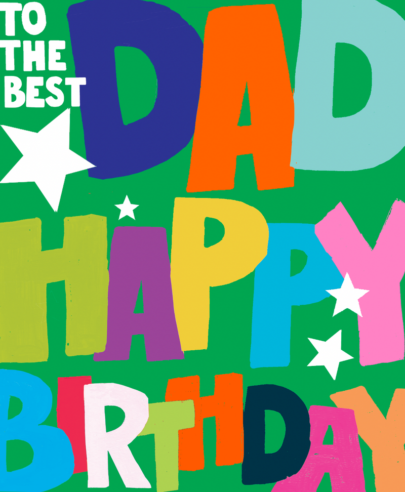 Paper Salad - To the Best Dad Happy Birthday