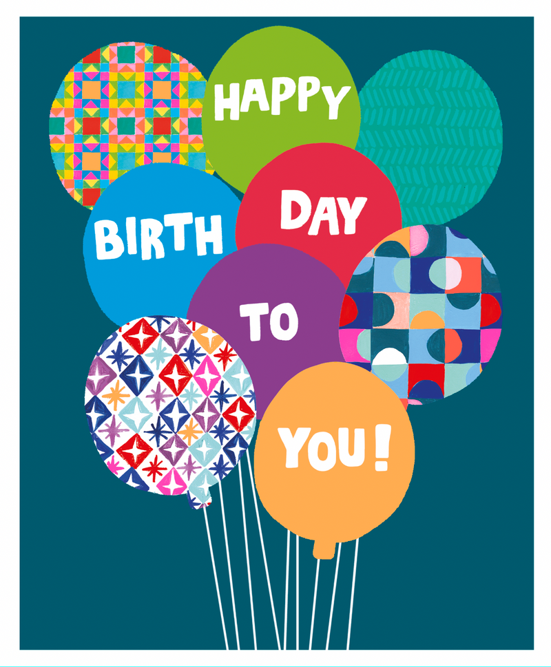 Paper Salad - Patterned Ballon Bunch