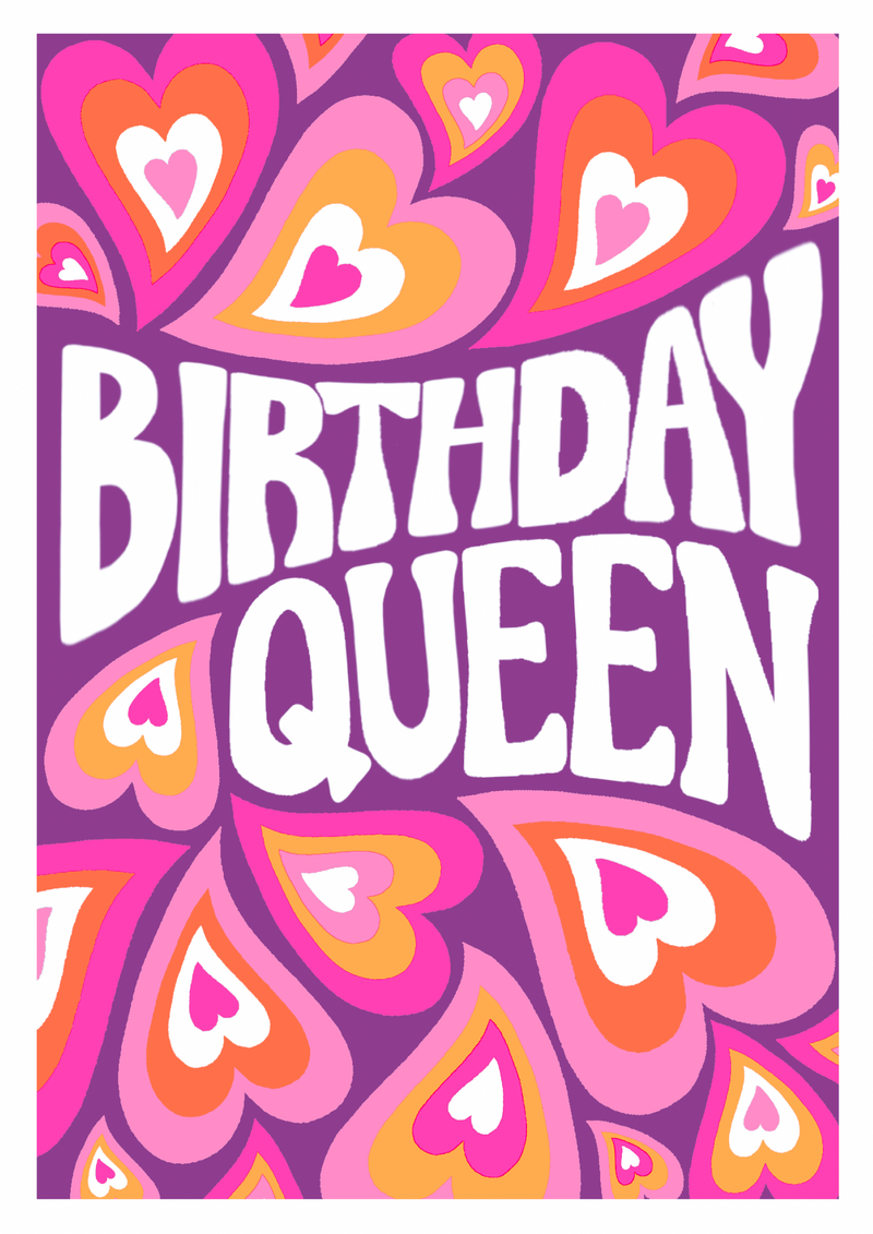 Paper Salad - Birthday Queen Hearts