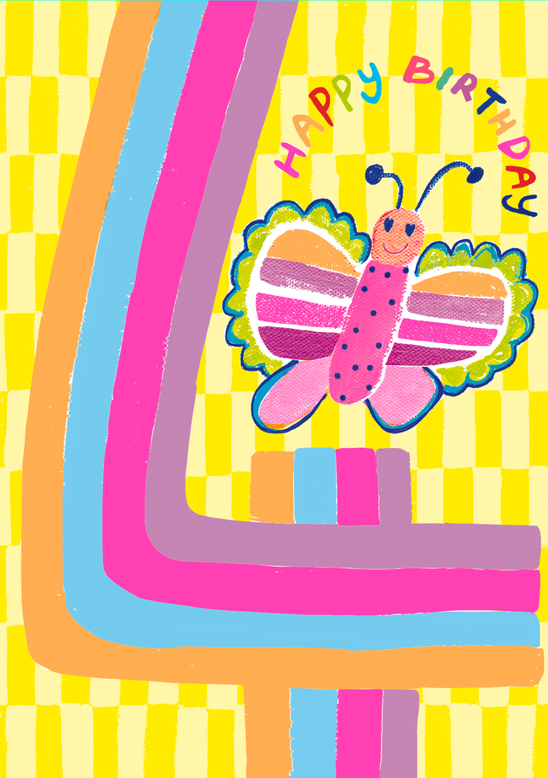 Paper Salad - Age 4 Girl Butterfly
