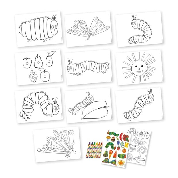 The Very Hungry Caterpillar Childrens Colouring Set
