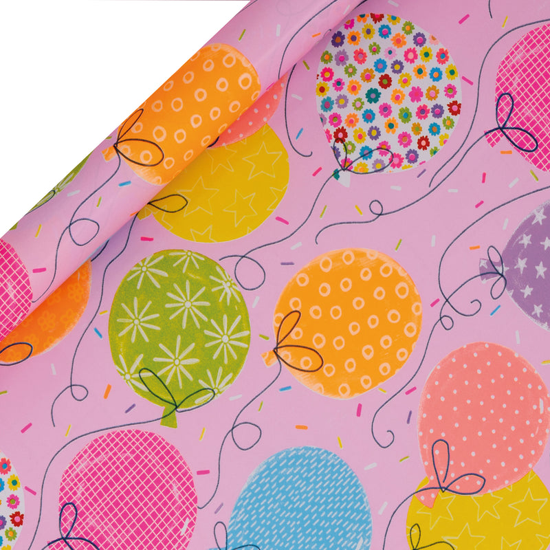 ROLL WRAP COLLECTION BOLD BIRTHDAY - PINK