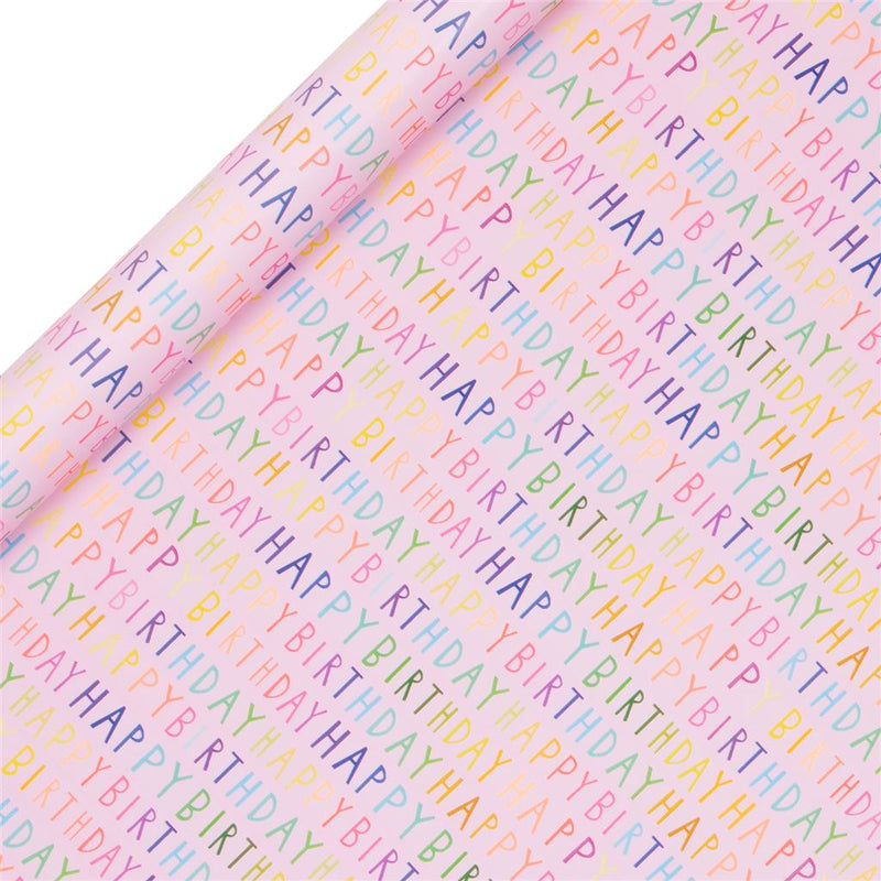 Roll Wrap - Birthday Pink 4mx70cm