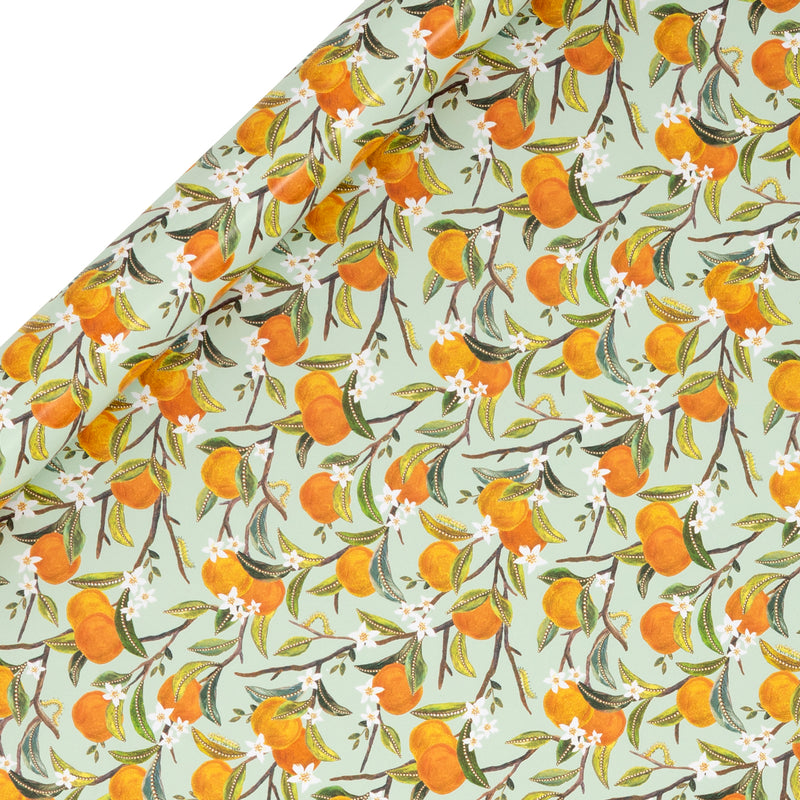 Roll Wrap Orange Orchard 4m x 70cm