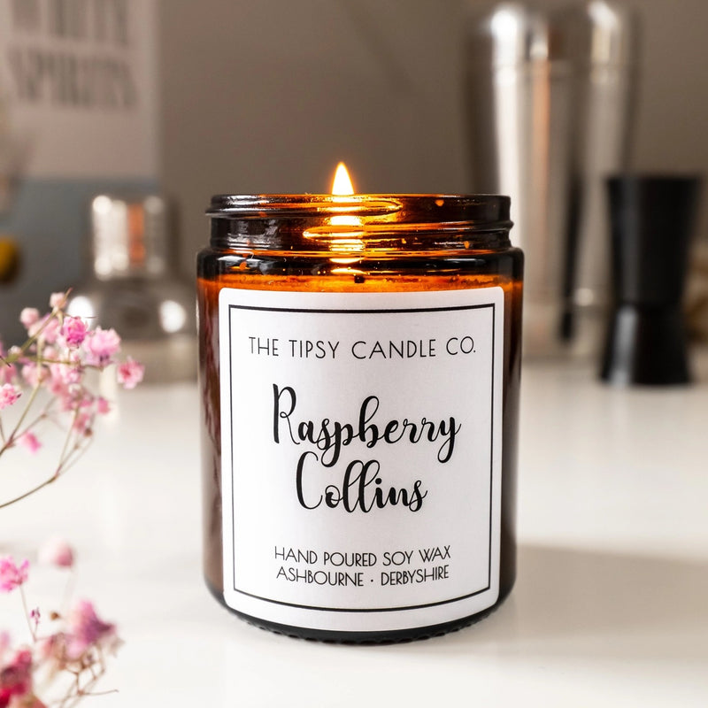 Tipsy Candle Raspberry Collins 180ml