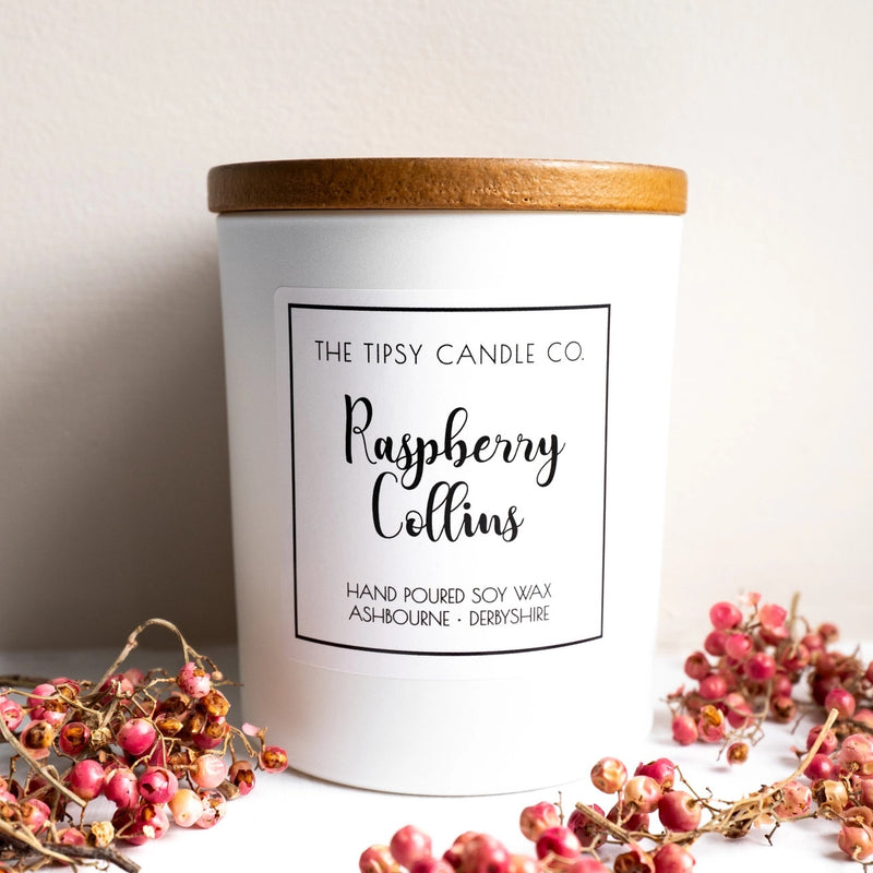 Tipsy Candle Raspberry Collins 180ml