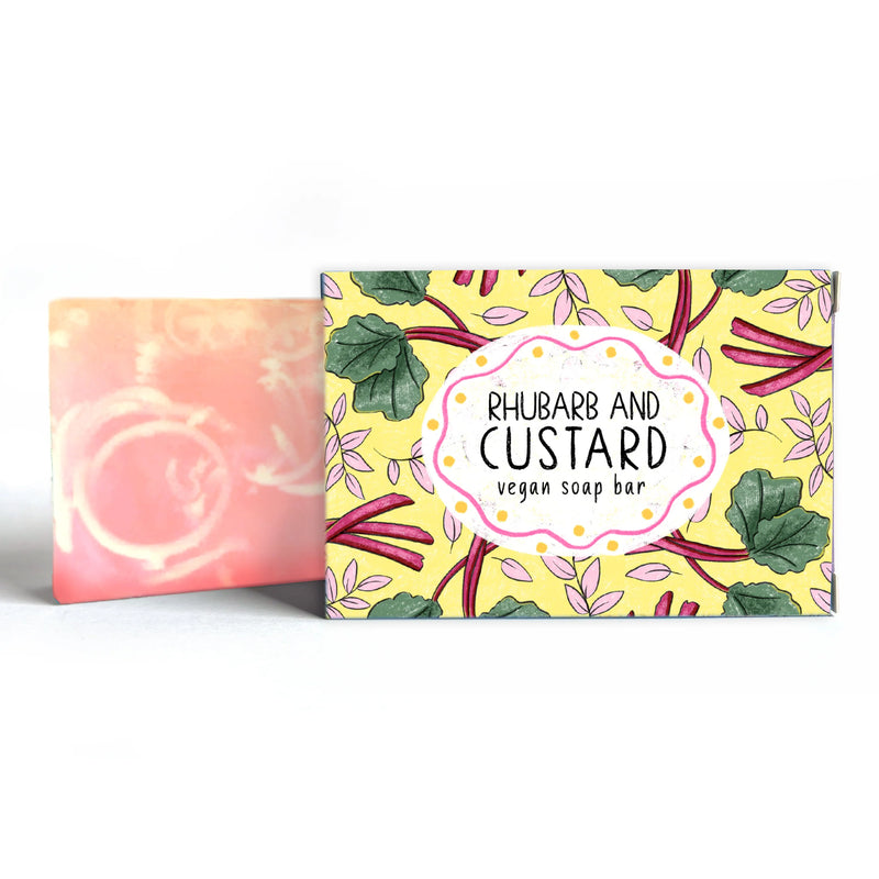 Rhubarb and Custard Vegan Soap Bar