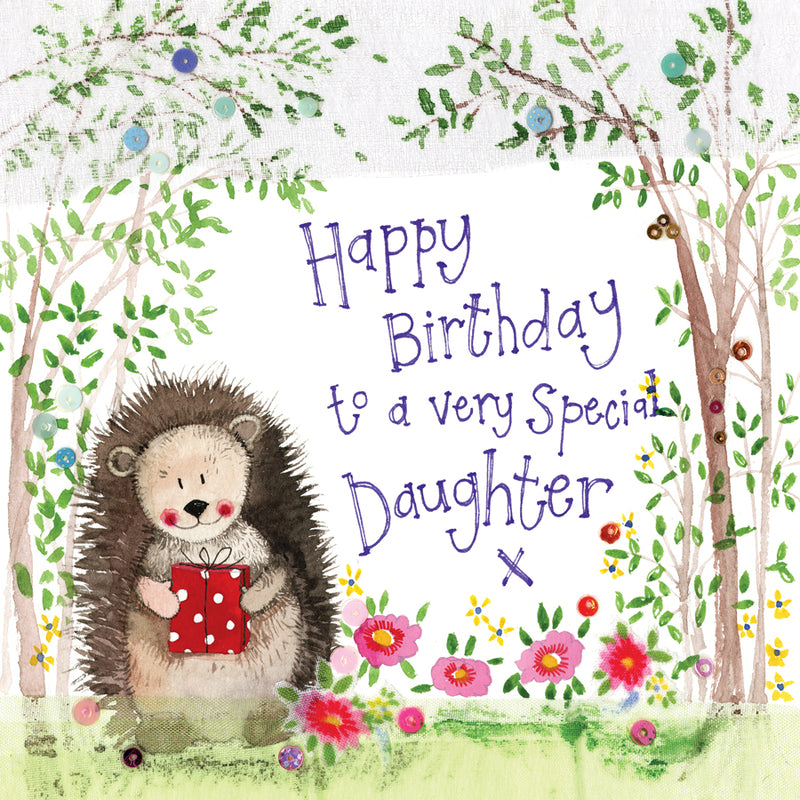 Daughter Woodland Birthday Card