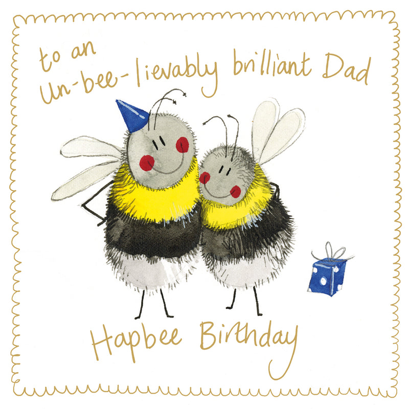 Bee Dad Sparkle Card