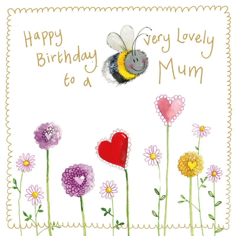 Bee Mum Sparkle Card