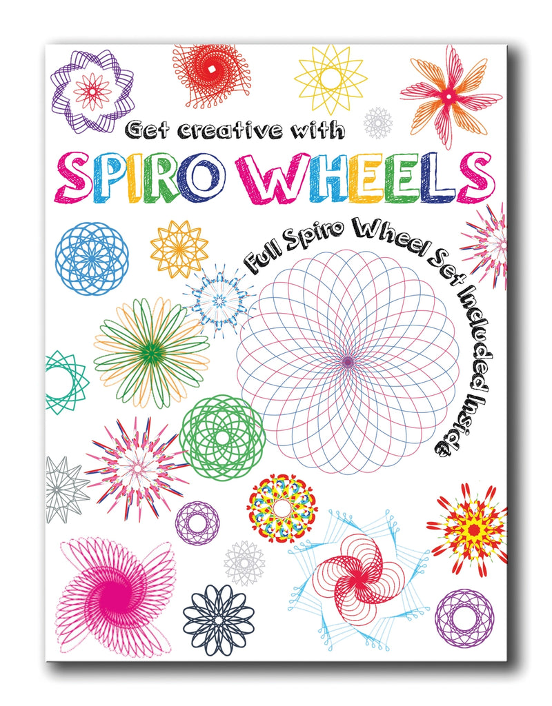 Get Creative with Spiro Wheels activity set box cover, flat lay on white background