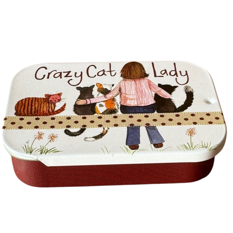 Crazy Cat Lady Sliding Little Tin