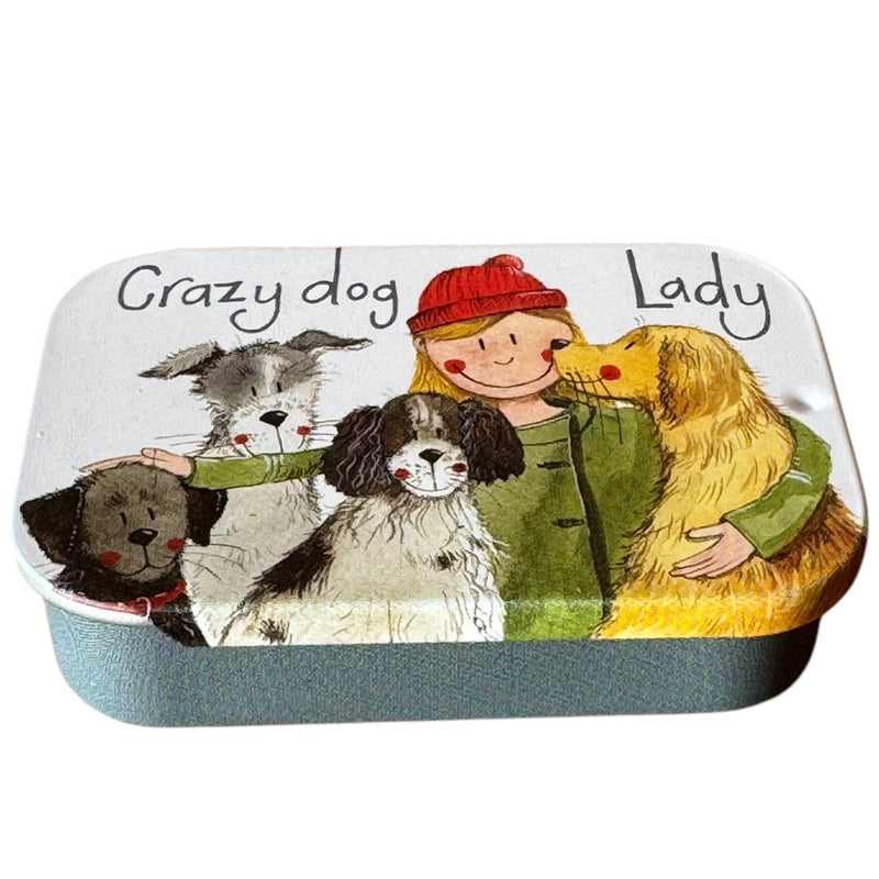 Crazy Dog Lady Sliding Little Tin