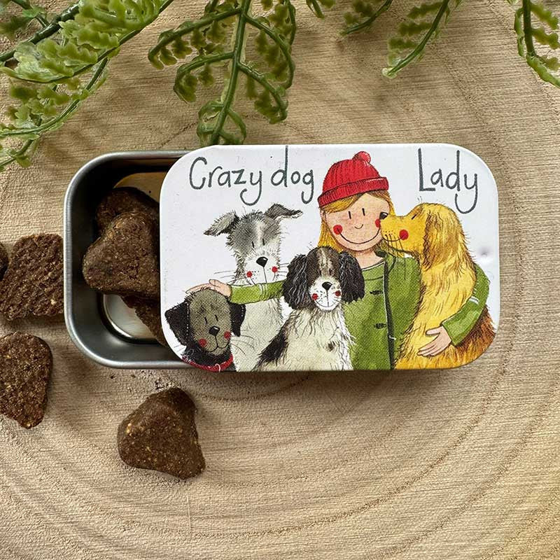 Crazy Dog Lady Sliding Little Tin