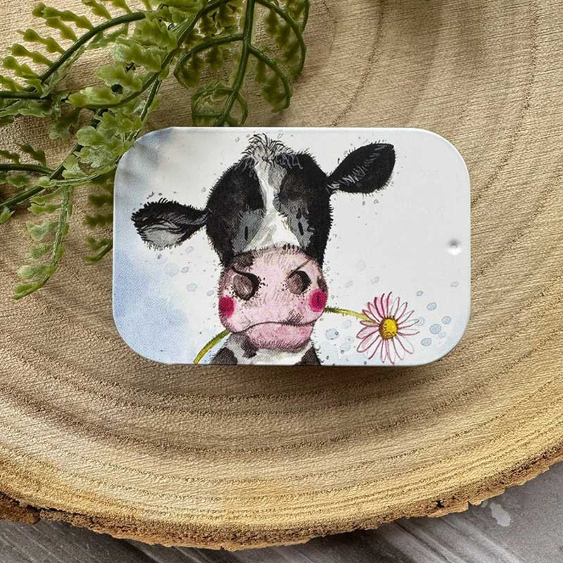 Sunshine Cow Sliding Little Tin