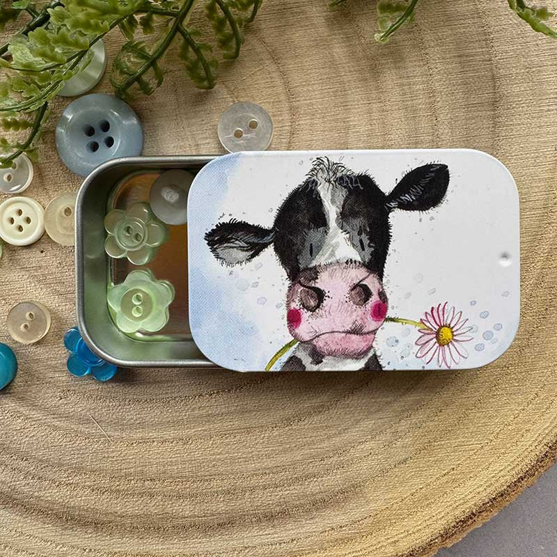 Sunshine Cow Sliding Little Tin