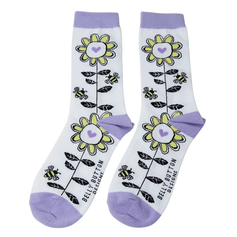 Woodcut Bamboo Socks
