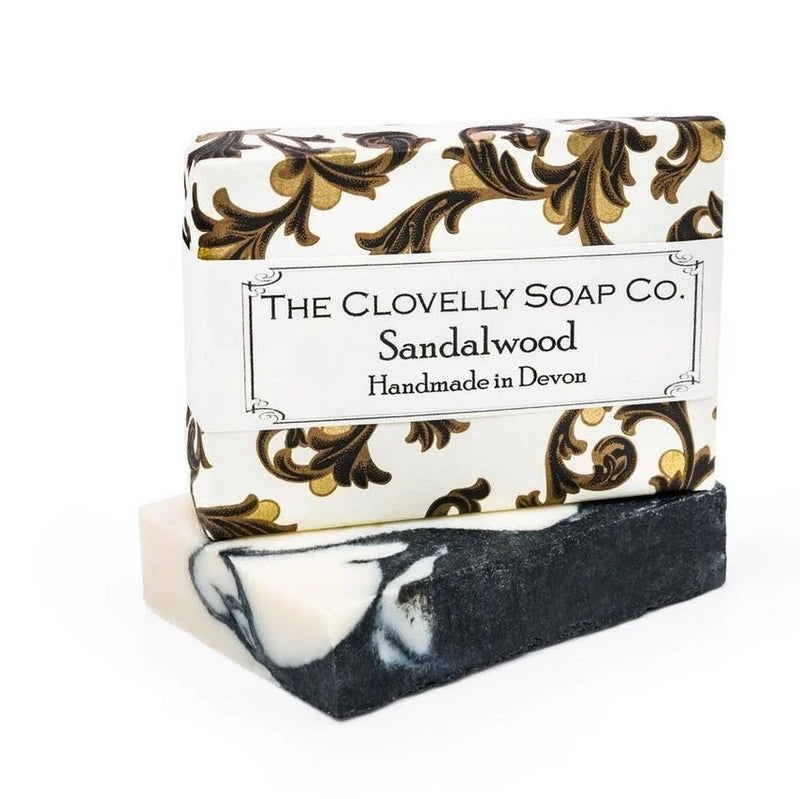 100g Handmade Clovelly Soap - Sandalwood & Bergamot