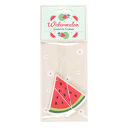 Watermelon Scented Air Freshener in clear packaging with illustrated watermelon header card on a white background