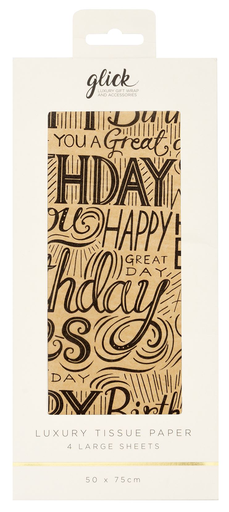 TISSUE PATTERNED KRAFTY BIRTHDAY