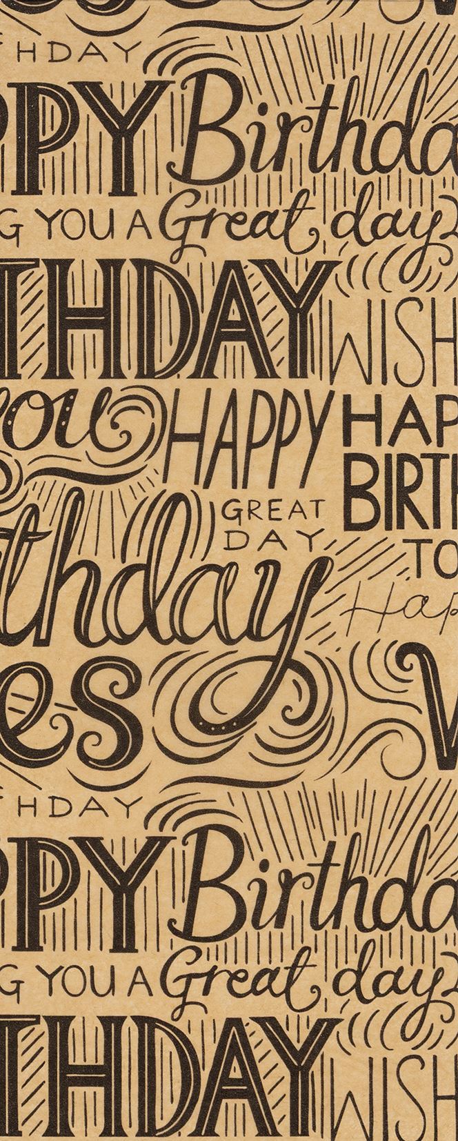TISSUE PATTERNED KRAFTY BIRTHDAY