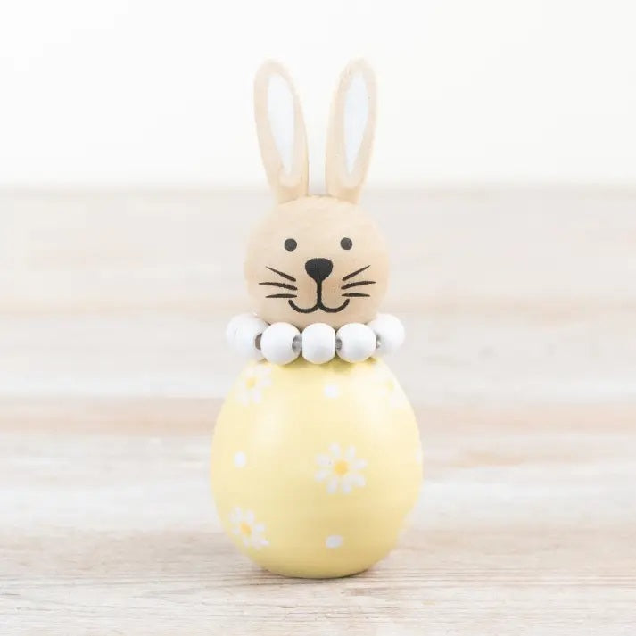 Yellow flower bunny decoration 11cm