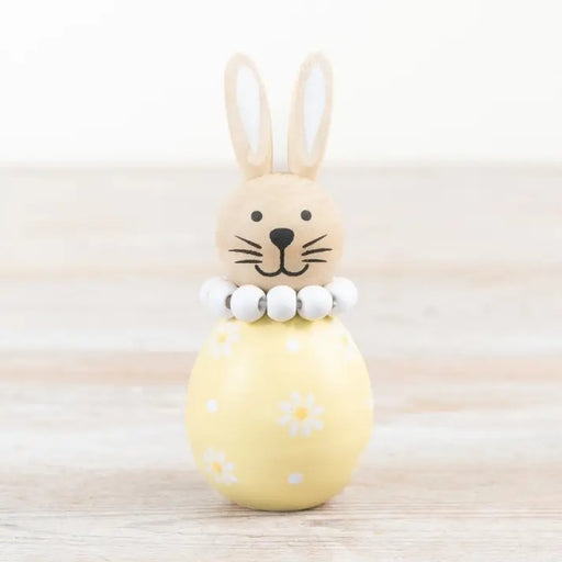 Yellow flower bunny decoration 11cm