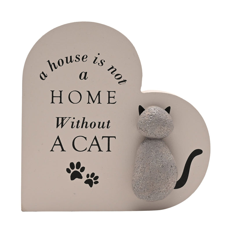 Best of Breed Heart Plaque - A House Is Not a Home Without A Cat