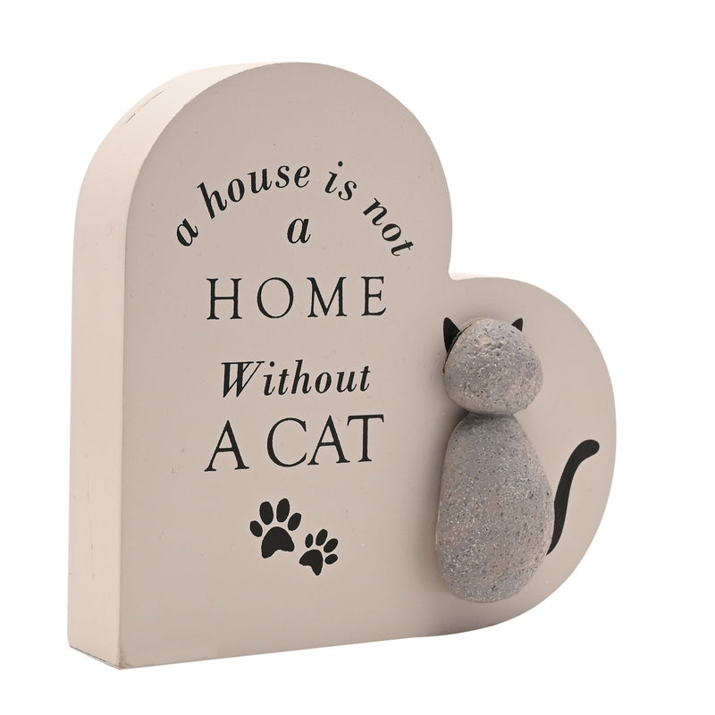 Best of Breed Heart Plaque - A House Is Not a Home Without A Cat