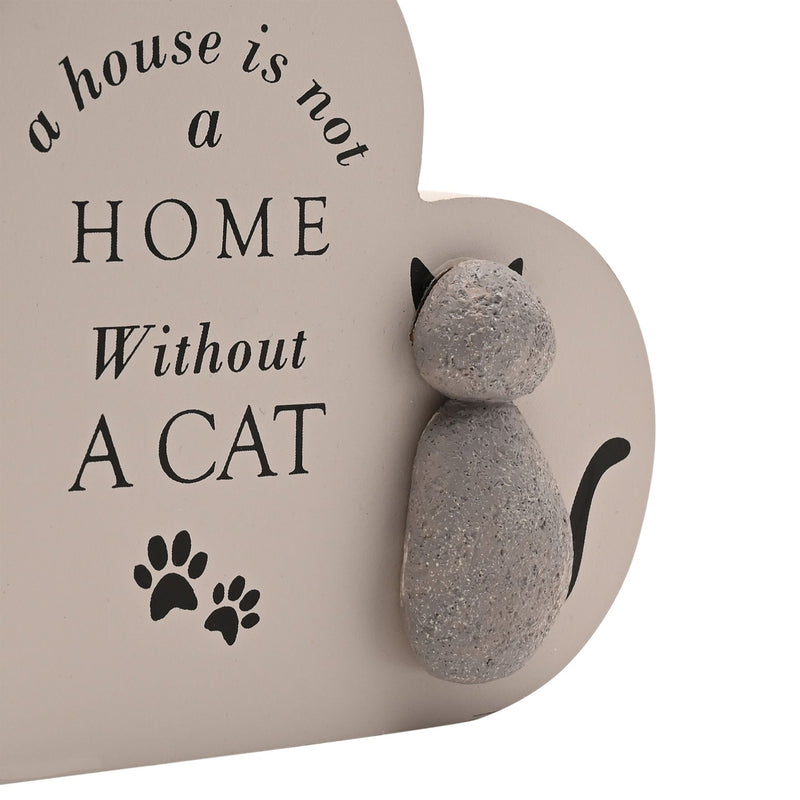 Best of Breed Heart Plaque - A House Is Not a Home Without A Cat