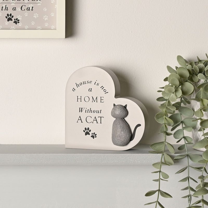 Best of Breed Heart Plaque - A House Is Not a Home Without A Cat