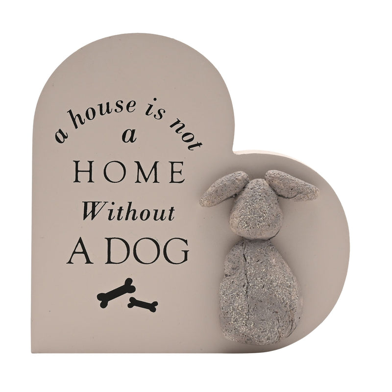 Best of Breed Heart Plaque - A House is Not a Home Without A Dog