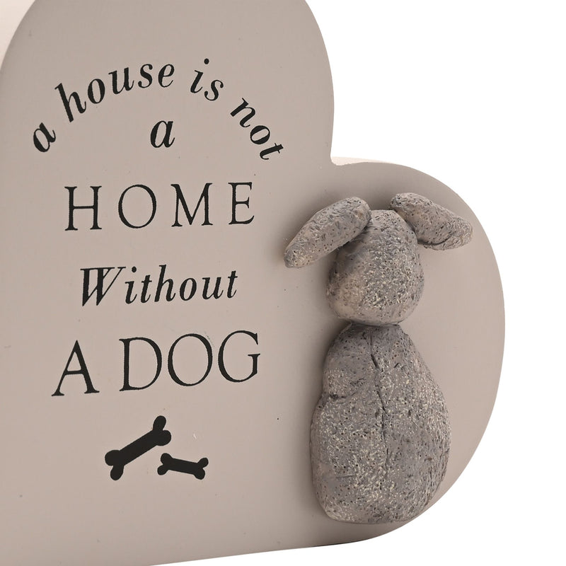 Best of Breed Heart Plaque - A House is Not a Home Without A Dog