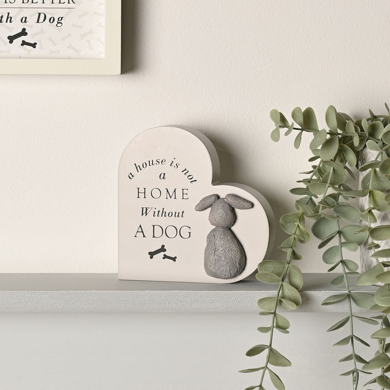 Best of Breed Heart Plaque - A House is Not a Home Without A Dog