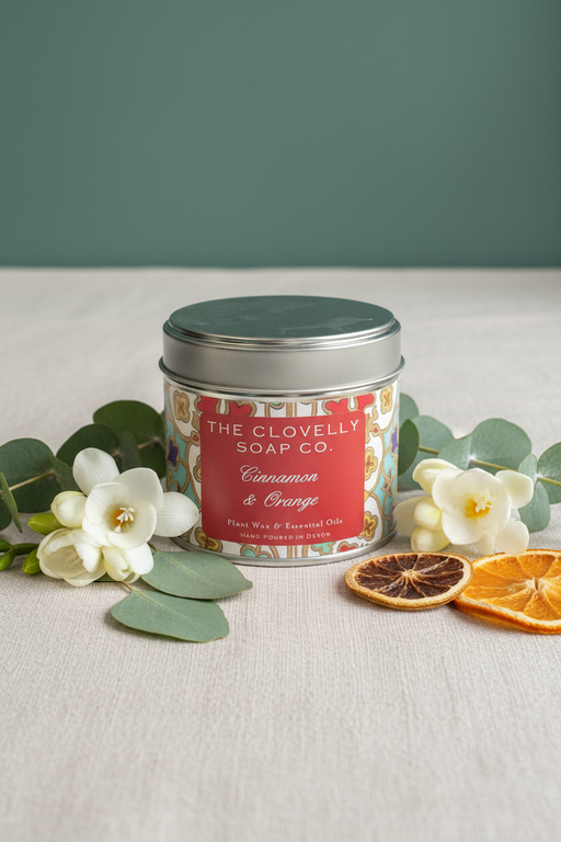 Cinnamon & Orange Candle Tin - Botanical