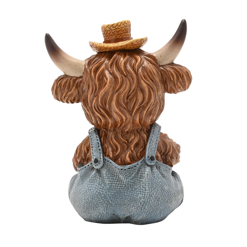 Country Living Highland Cow Reading