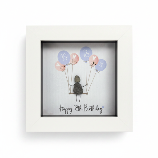 Happy 18th Birthday Mini Plaque – White Background