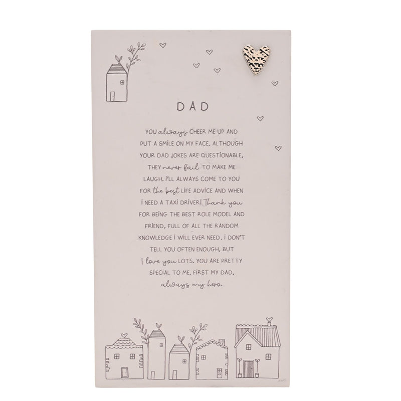 Moments Standing Verse Plaque - Dad