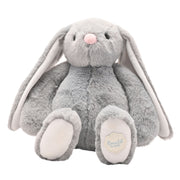 Ronald the classical soft grey bunny plush toy 30cm, front view