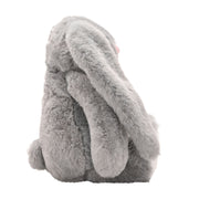 Ronald the classical soft grey bunny plush toy 30cm, side profile view