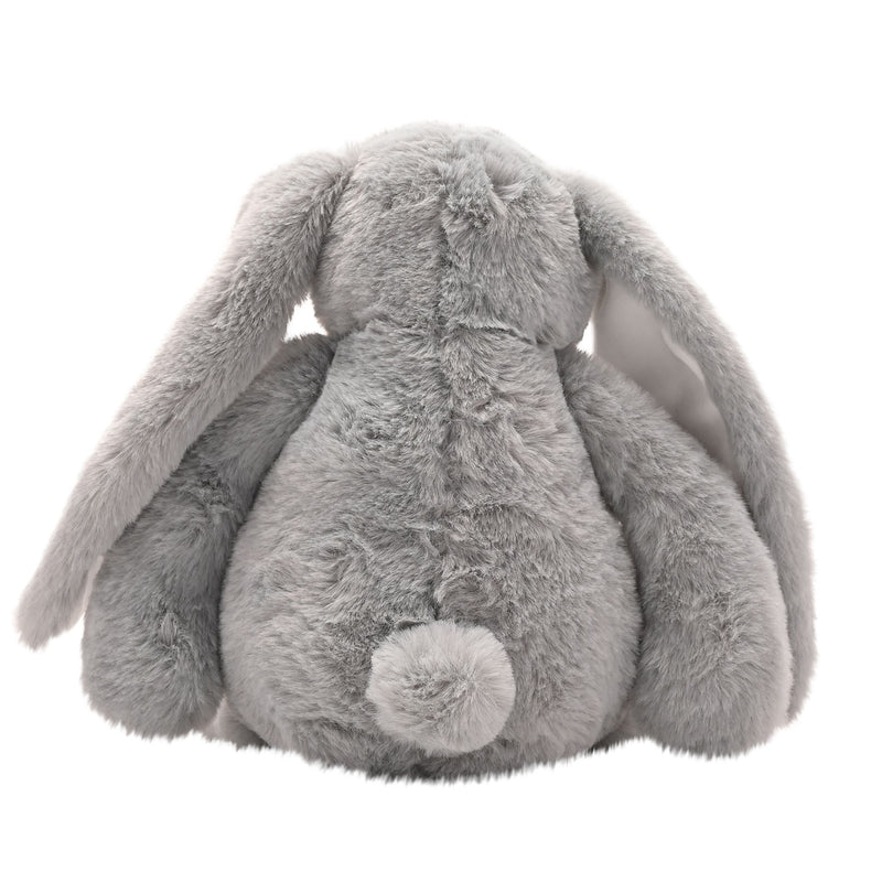  Ronald the classical soft grey bunny plush toy 30cm, rear view showing soft texture and bob tail