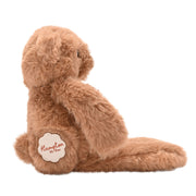 Hampton the plush long leg dark brown teddy bear 30cm, side profile view