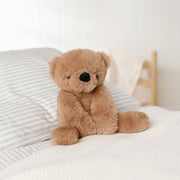 Hampton the plush long leg dark brown teddy bear 30cm, lifestyle shot — a cuddly companion for curious kids