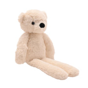 Lola the long leg plush cream teddy bear 30cm, side profile view