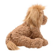  Leo the plush sitting brown lion soft toy 23cm, side profile view