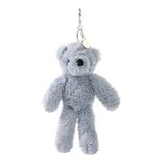 Pip the Plush Petrol Bear keyring front view with name charm