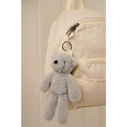 Ste bear bag charm clipped to backpack cute plush gift